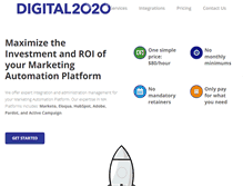 Tablet Screenshot of digital2020.com